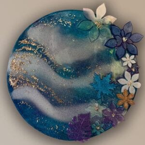 Round Plate Resin Art  |  Size : 18"